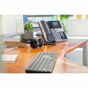 Poly Edge E450 IP Phone - Corded - Corded/Cordless - Bluetooth, NFC, Wi-Fi - 3 Multiple Conferencing - Desktop, Wall Mount
