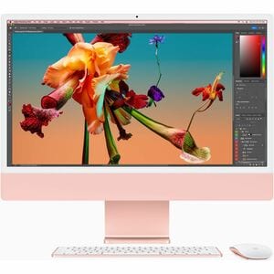 Apple iMac MQRU3KS/A All-in-One Computer - Apple M3 - 8 GB - 512 GB SSD - 61 cm (24") 4.5K - Desktop - Pink - Apple M3 Chi