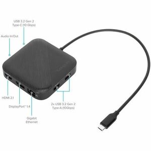 USB4 DUAL VIDEO 4K DOCKINGSTATION W/ 85W PD PASS-THRU BLACK