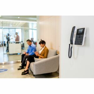 Poly Edge E100 IP Phone - Corded - Corded - Desktop, Wall Mountable - VoIP - 2 x Network (RJ-45) - PoE Ports