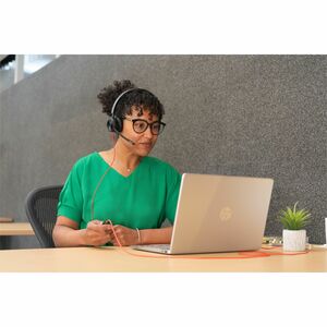 Poly Blackwire 8225 Wired On-ear, Over-the-head Stereo Headset - Black - Microsoft Teams Certification - Binaural - Supra-
