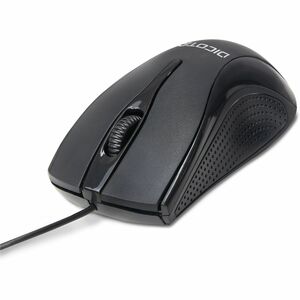 Dicota Maus - USB Typ-A - 3 Taste(n) - Schwarz - 1 - Kabel - 1200 dpi Auflösung - Scroll-Rad - Symmetrisch