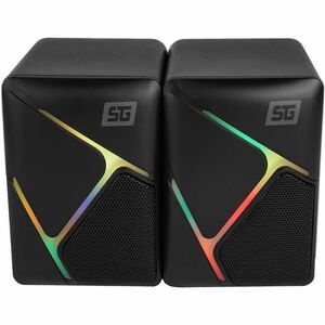 Vorago 2.0 Pórtatil Sistema de Altavoces - 6W RMS - Negro - 150Hz a 20kHz - USB - 2