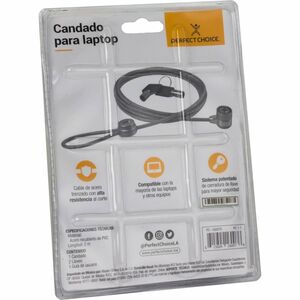 Candado para Laptop con Cable de Acero Incluye Juego de Llaves | PERRFECT CHOICE