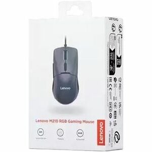 Lenovo M210 Ratón de juego - USB Tipo A - Cable - 8000 dpi - Mediano/grande Tamaño de la mano/palma - Simétrico