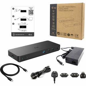i-tec USB-Typ C Docking Station für Monitor, Tablet-PC, Notebook - Ladefunktion - Schwarz - 3 Unterstützte Displays - 4K U
