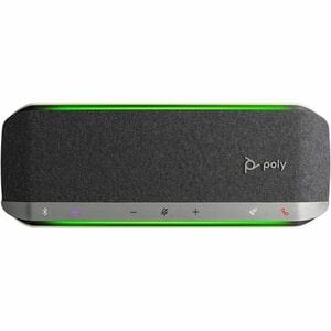 Poly Sync 40+ Wired/Wireless Bluetooth Speakerphone - Microsoft Teams - Silver - 3 x Bi-directional Microphone(s) - 50 mm 