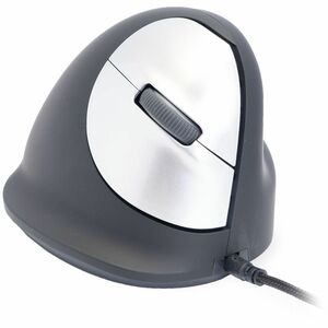 R-Go HE Break Vertical mouse Maus - USB-Typ C - Optisch - 5 Taste(n) - Schwarz - Kabel - 2400 dpi Auflösung - Scroll-Rad -