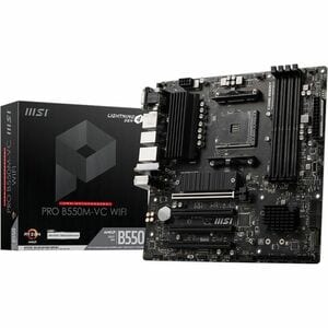 MSI B550M-VC WIFI Gaming Desktop Motherboard - AMD B550 Chipset - Socket AM4 - Micro ATX - Ryzen 3, Ryzen 5 Processor Supp