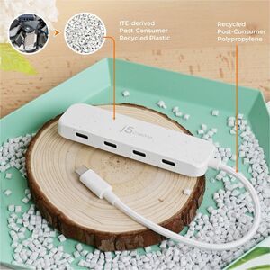 j5create JCH345EW-N Hub USB - USB Tipo C - 4 Total USB Port(s)