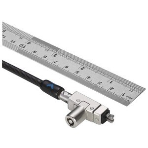 Kensington Slim N17 2.0 Keyed Laptop Lock for Wedge-Shaped Slots - Master Keyed - 1.80 m Cable - Master Keyed Lock - Carbo