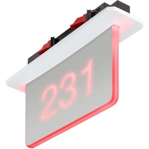 Crestron SSC-100-EL Information Sign - 71.6 mm Width x 168.4 mm Height x 282.2 mm Depth - Double Sided - Acrylic