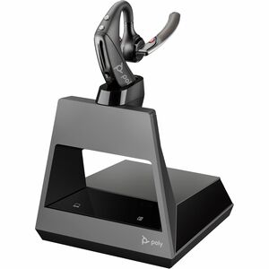 Poly Voyager 5200 Office Wireless Helmet Mono Earset - Black - Monaural - In-ear - 3000 cm - Bluetooth - 32 Ohm - 100 Hz t