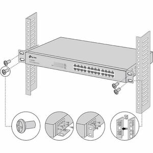 TP-Link Rack-mountable Rackmount Kit for Switch - Metal