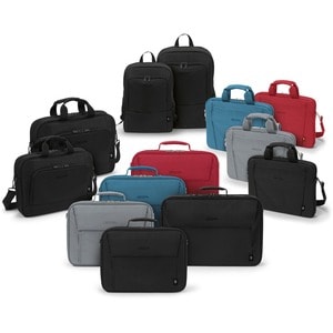 Dicota Eco Carrying Case for 38.1 cm (15") to 43.9 cm (17.3") Notebook - Black - 300D Polyethylene Terephthalate (PET) Bod