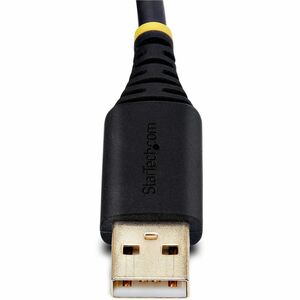 StarTech.com 1m USB Null Modem Kabel, COM Retention, FTDI, USB-A zu RS232 Nullmodemkabel, Wechselbare Schrauben/Muttern, W