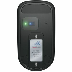 CHERRY AK-PMH3 Mouse - Radio Frequency - Blue LED - Black - Wireless - 10 m - 2.40 GHz - 1000 dpi - Scroll Button - Symmet