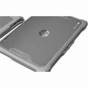 Extreme Shell-F2 Slide Case for HP G9/G8 Clamshell 11.6" (Grey/Clear) - For HP Chromebook - Clear, Gray - Shock Absorbing,
