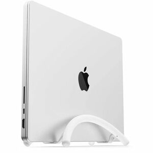 Twelve South BookArc Flex Notebook Holder - Vertical - 2.2" Height x 3.6" Width - Aluminum, Metal - White - Adjustable