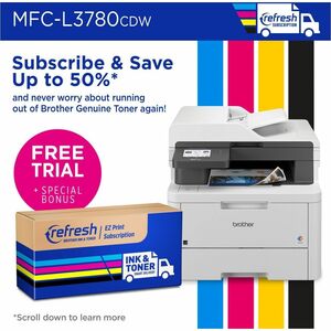 Impresora Láser Multifunción Brother MFC-L3780CDW Con cable e inalámbrico - Color - Copiadora/Fax/Impresora/Escáner - 600 