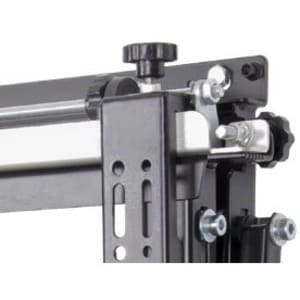 B-Tech Pro-Install BT8310XL Wall Mount for Flat Panel Display, Wall Mount, Pole - Black - Height Adjustable - 106.7 cm to 