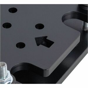 B-Tech System X Mounting Base for Mounting Column, Mounting Pole, Mounting Rail, Display Stand - Black - Landscape/Portrai