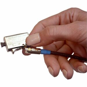 Noble Cable Lock For Tablet, Notebook - 1.83 m Cable - Master Keyed Lock - Silver - PVC Coated Braided Steel, Hardened Sta