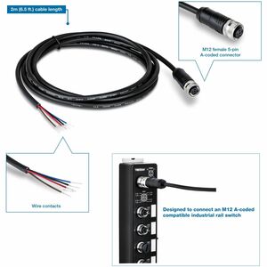 TRENDnet TI-CP02 2 m M12 Datentransferkabel - Cable for Schalter