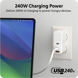 Targus HyperJuice HJ4002WHGL Ladekabel - 2 m - für USB Typ C Gerät, MacBook, Notebook, iPad, Smartphone - USB-Typ C / USB-