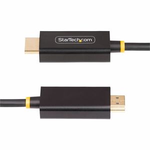 StarTech.com 6.6ft (2m) DisplayPort to HDMI Adapter Cable, 4K 60Hz with HDR, DP to HDMI 2.0b Cable, Active Video Converter