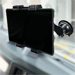 Strike Alpha Universal Spring Loaded Tablet Holder - High Strength Composite - Rugged, Durable, Rubber Grip - 1
