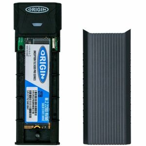 Origin Drive Enclosure PCI Express NVMe, SATA, M.2 - USB 3.2 (Gen 1) Type C Host Interface External - Black - 1 x SSD Supp