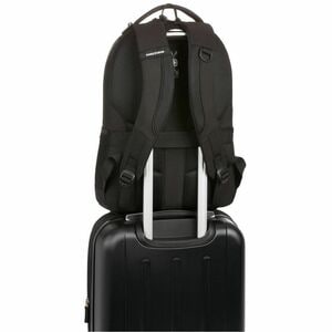 SwissGear Cecil Embroid 5532202416 Carrying Case (Backpack) for 16" Notebook - Black - 600D Polyester Body - Handle, Shoul