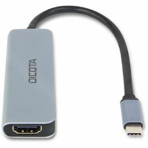 Dicota USB-Typ C Docking Station für Smartphone, Projektor, Tablet, Desktop-PC, Monitor, E-Book-Reader, TV, Digital-Player