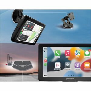 GekoGear Orbit C110 7" Infotainment Display with Dash Cam and Backup Cam - 7" Screen - Front/Rear - Wireless - 1024 x 600 