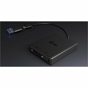 i-tec Video Adapter - 1 x Displayport Digital Audio/Video - Female, 1 x Displayport Digital Audio/Video - Female - 1 x USB