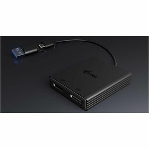 i-tec Video Adapter - 1 x Displayport Digital Audio/Video - Female, 1 x Displayport Digital Audio/Video - Female - 1 x USB