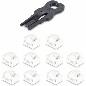 StarTech.com RJ45 Port Locks - 10 Pack w/Security Key, Locking RJ45 Port Blocker/Dust Cover, Reusable Ethernet/LAN Port Pr