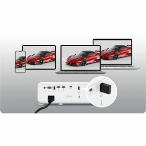 BenQ LW650 DLP Projector - 16:10 - High Dynamic Range (HDR) - 1280 x 800 - Front - 2160p - 20000 Hour Normal Mode - 20000 