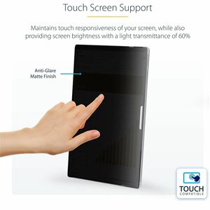 StarTech.com Plastic Anti-glare Privacy Screen Protector for Microsoft Surface Pro 8, Surface Pro 9, Surface Pro X - Black