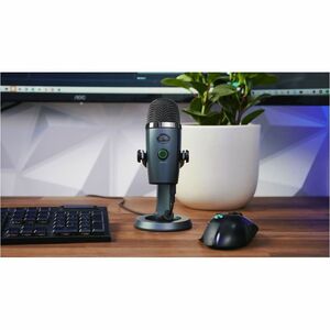 Blue Yeti Nano Wired Condenser Microphone for Broadcasting, Podcasting, Live Streaming, Zoom Room, Recording - Shadow Grey