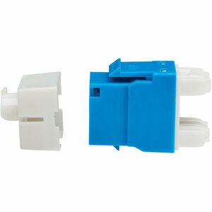 Eaton Tripp Lite Series Cat6a Keystone Jack - 4PPoE Compliant, 110/Krone, 568A/B, RJ45 Ethernet, Blue, TAA - 1 x RJ-45 Key