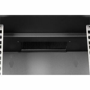 Digitus SOHO PRO 9U Wall Mountable Enclosed Cabinet Rack Cabinet for Networking254 mm Rack Depth - Black - Glass, Sheet St