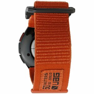 Urban Armor Gear Active Adjustable Smartwatch Band - Medium (M)/Large (L) - Hook & Loop Attachment - Rust, Orange - Stainl