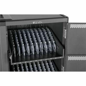 V7 CHGCT30-2K Carrinho de carregamento - 4 Casters - 127 mm Tamanho do rodízio - Aço - 599,9 mm Comprimento x 579,9 mm Lar