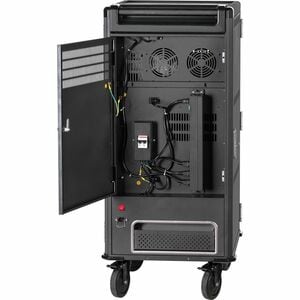 V7 CHGCT30USBCPD-2E Charging Cart - Push Handle Handle - 4 Casters - 127 mm Caster Size - High-grade Cold Rolled Steel, St
