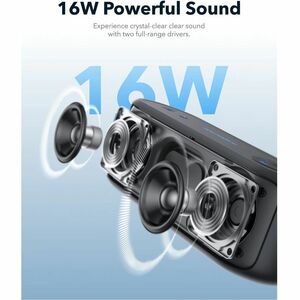 soundcore SoundCore Select 3 Portable Bluetooth Speaker System - 8 W RMS - Black - Battery Rechargeable