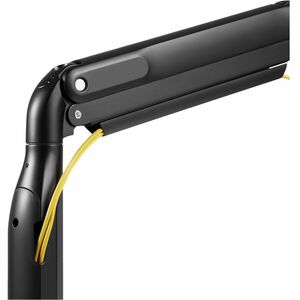 Bras support d'écran V7 DM1HDD pour Moniteur, Affichage - Noir mat - Support de barre à ressort à gaz robuste V7 pour doub