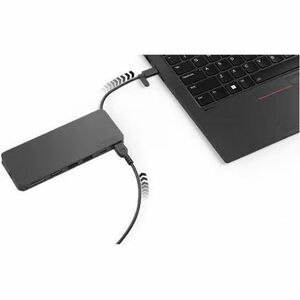 Lenovo Port-Replikator für Notebook - Schwarz - 4 x Gesamtzahl USB-Anschlüsse - HDMI - Ladefunktion