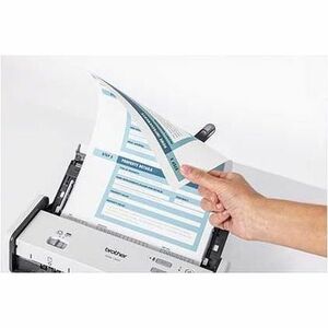 Brother ADS-1300 Sheetfed Scanner - 600 dpi Optical - White - 48-bit Color - 30 ppm (Mono) - 30 ppm (Color) - Colour, Grey